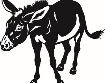 340x270 Donkey Drawing Etsy