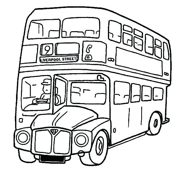 600x573 This Is School Bus Coloring Page Images Pupil Getting Into
