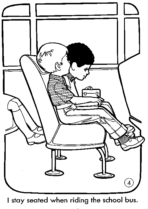 519x732 School Bus Safety Coloring Pages