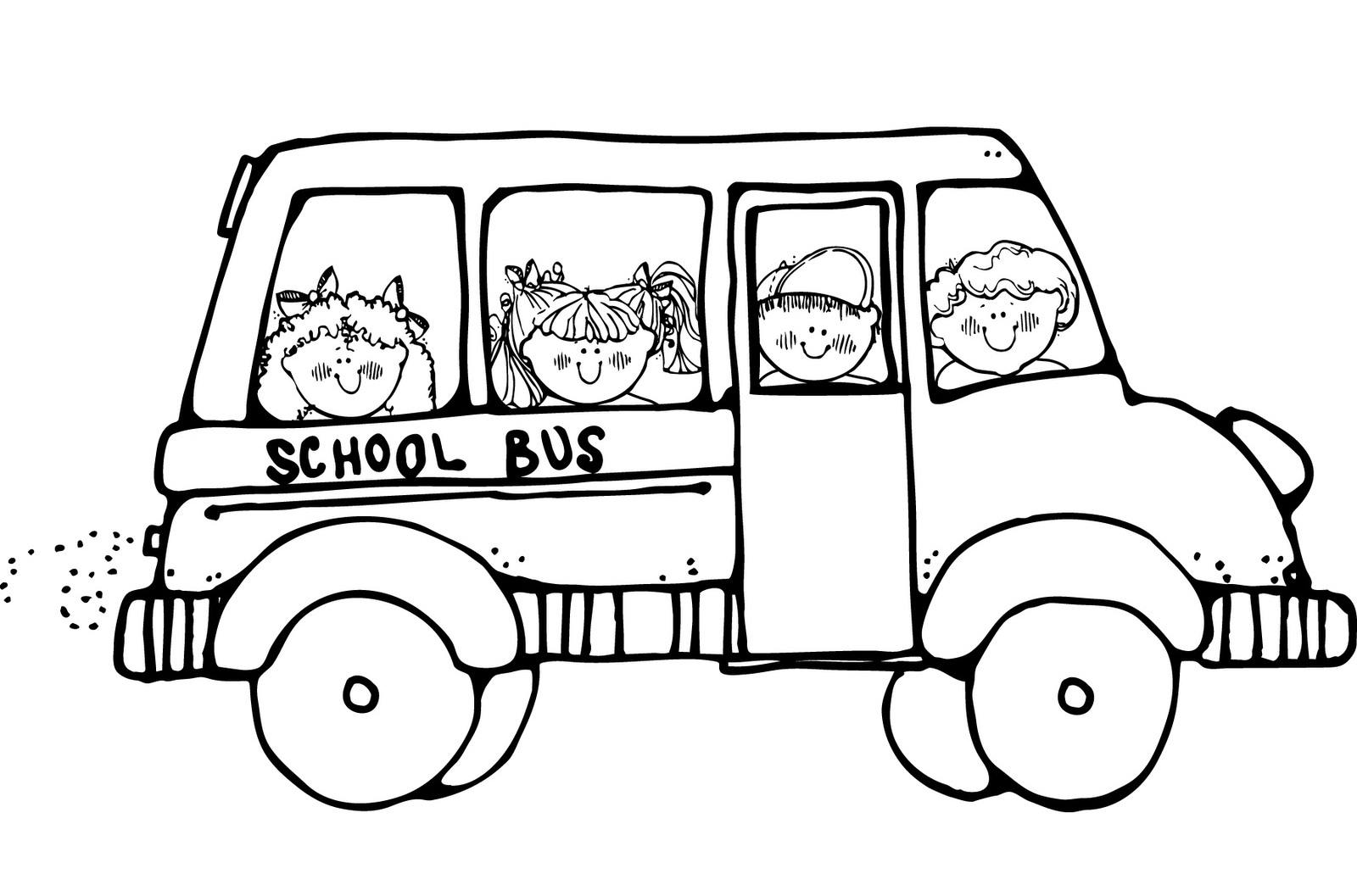 1600x1057 School Bus Coloring Pages