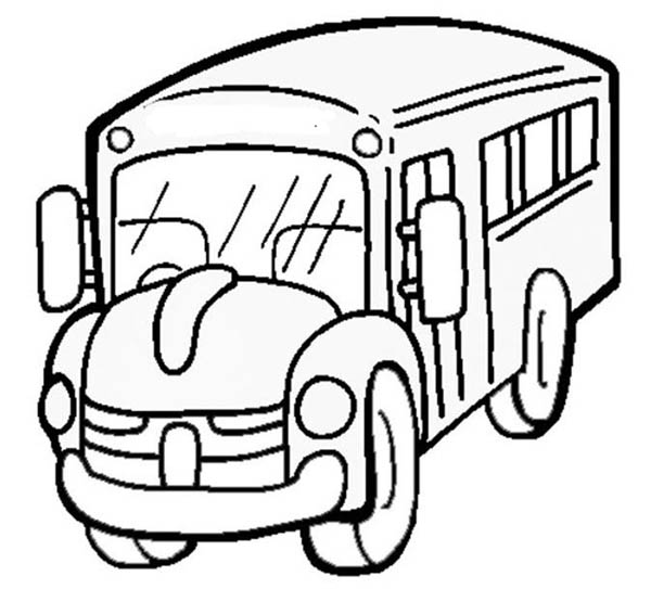 600x543 School Bus Driver Coloring Page Clipart Panda