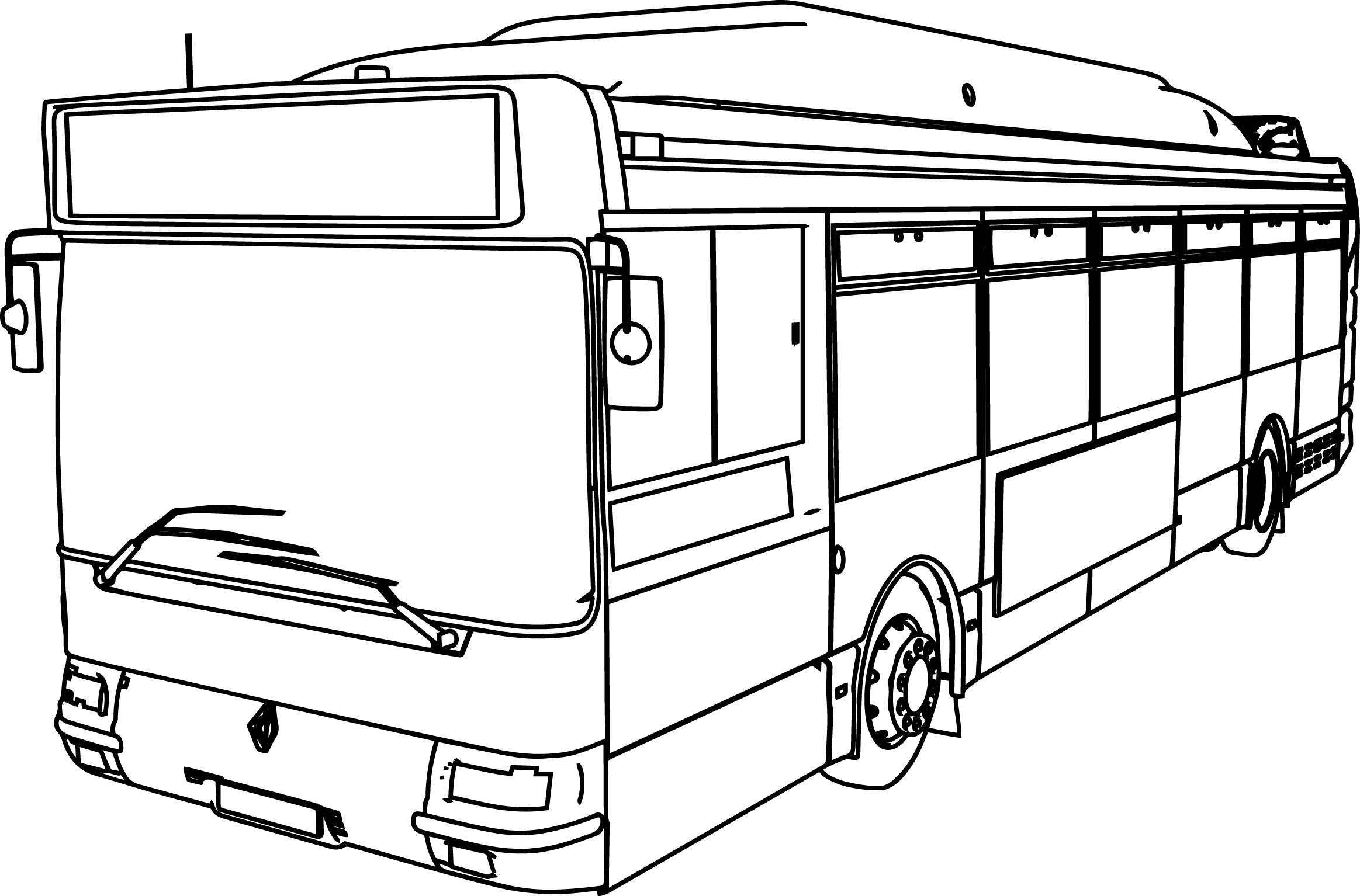 Bus Line Drawing at GetDrawings | Free download