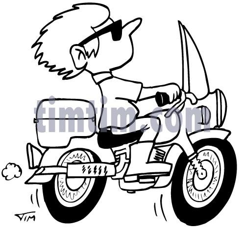 498x472 Free Drawing Of A Motorcycle Bw From The Category Cars Trucks
