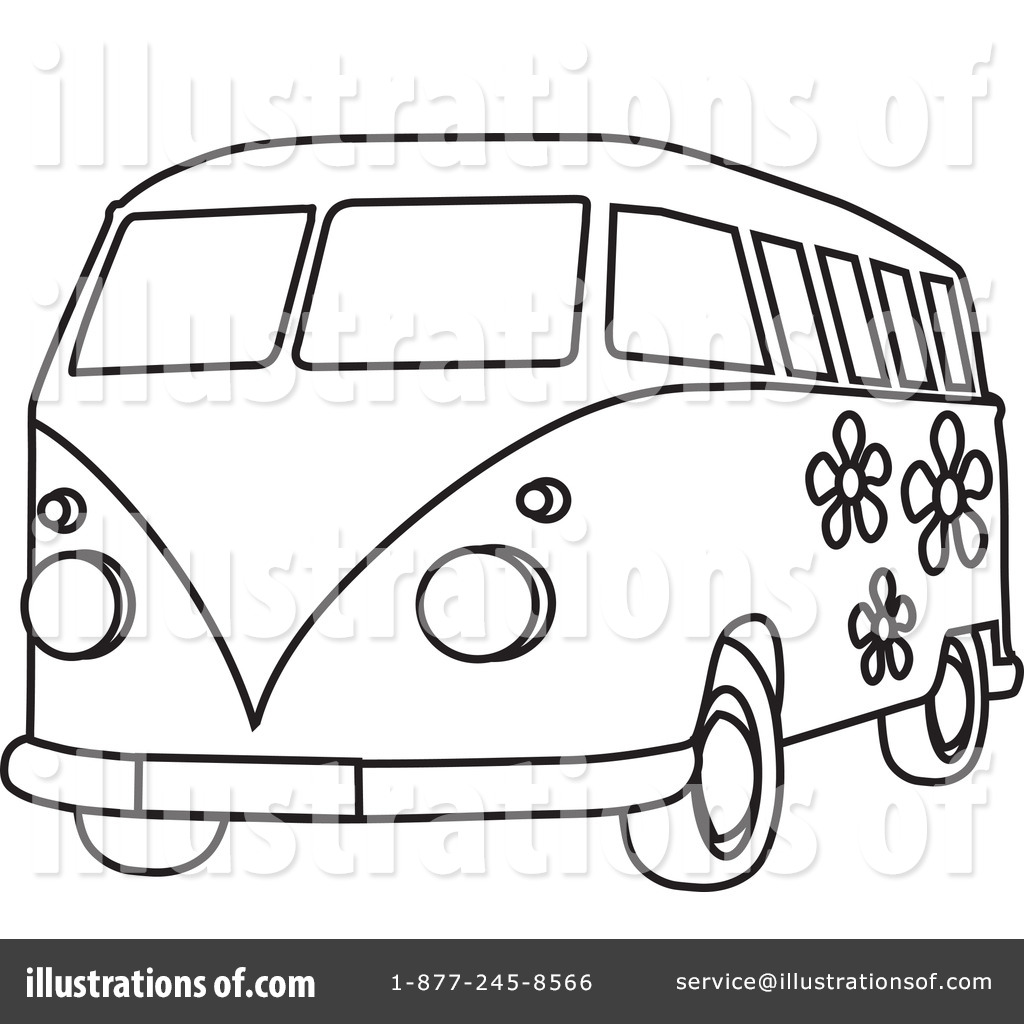 1024x1024 Hippie Clipart Vw Bus