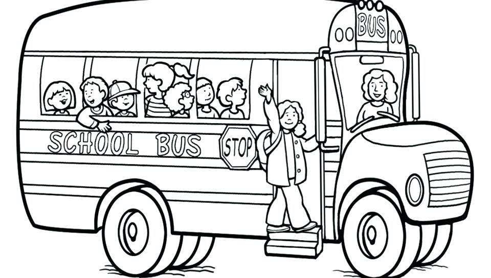 960x544 School Bus Coloring Book Together With School Bus Coloring Page