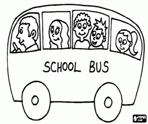 300x250 Buses Coloring Pages Printable Games