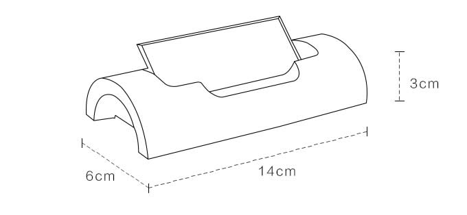 680x314 Wooden Amp Concrete Desk Business Card Holder Display Stand