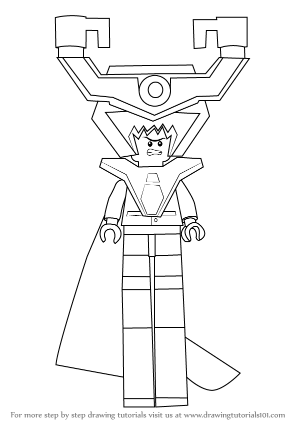 598x845 Learn How To Draw Lord Business From The Lego Movie (The Lego