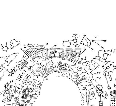 450x409 Background Image With Business Strategy Drawings Marketing Idea