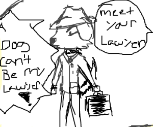 300x250 Manga Panel Of Dog In Business Suit (Drawing By Mairl)