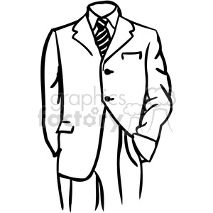 300x300 Royalty Free Office Business Suit 058 386045 Vector Clip Art Image
