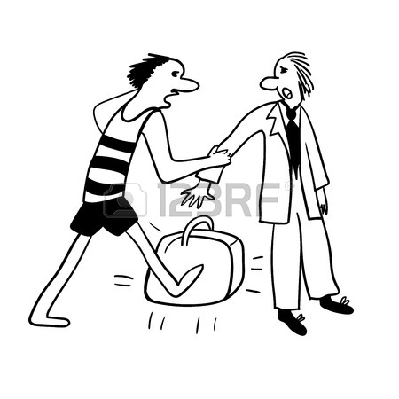 450x450 A Man At The Bus Stop Waiting For The Bus Comic Illustration