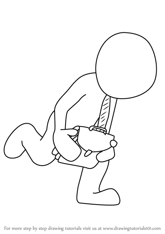 567x800 Learn How To Draw Businessman With Briefcase (People For Kids