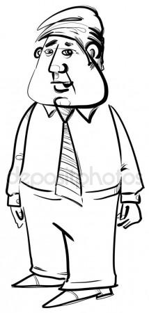 214x450 Black And White Businessman Sketch Stock Vector Izakowski