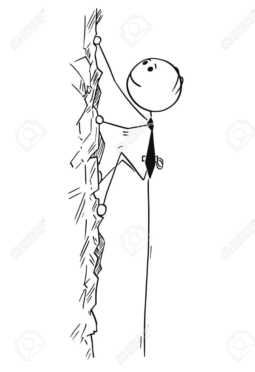 890x1300 Cartoon Stick Man Drawing Conceptual Illustration Of Businessman