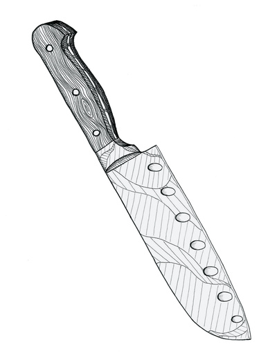 Butcher Knife Drawing at GetDrawings | Free download