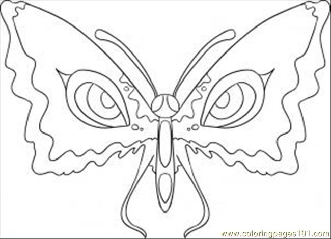 650x469 To Draw Butterfly Eyes Step 5 Coloring Page