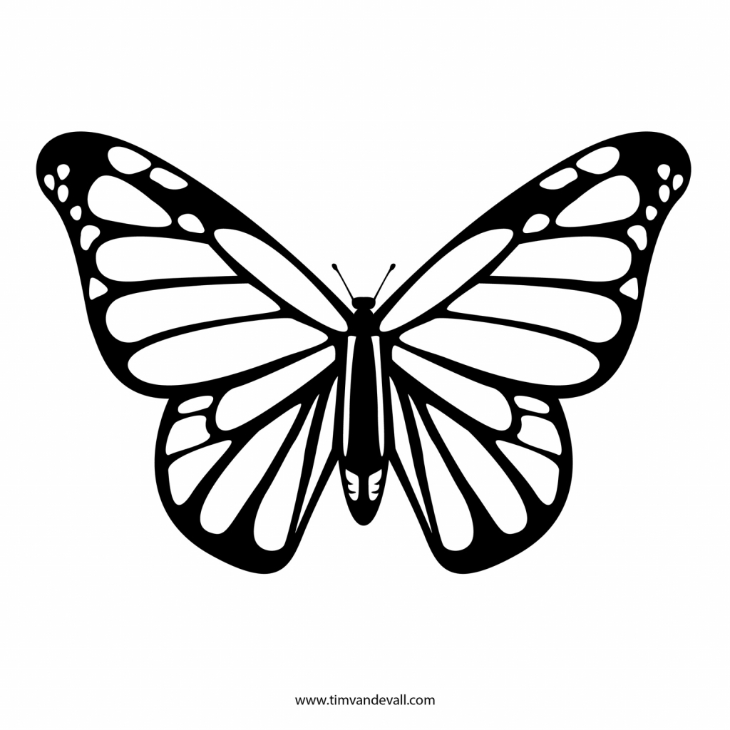 1024x1024 Best Butterfly Drawing Best Butterfly Outline 1177 Clipartion