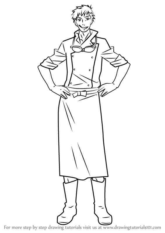 566x800 Learn How To Draw Bardroy From Black Butler (Black Butler) Step By