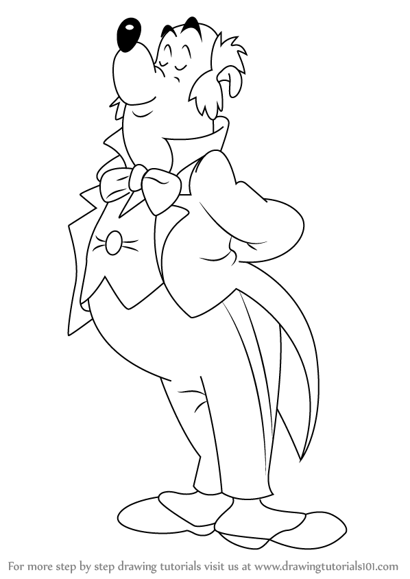 598x844 Learn How To Draw Duckworth The Butler From Ducktales (Ducktales