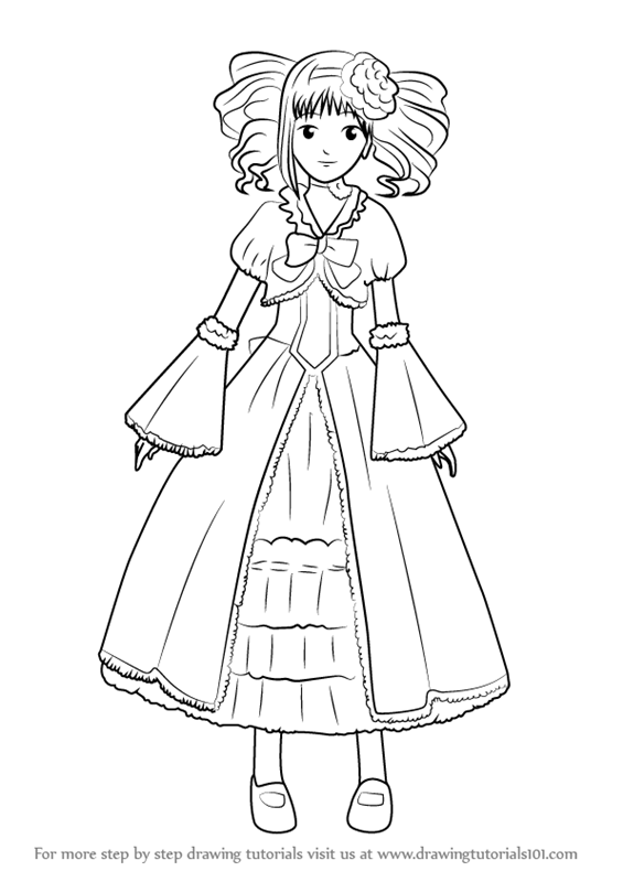 565x800 Learn How To Draw Elizabeth From Black Butler (Black Butler) Step