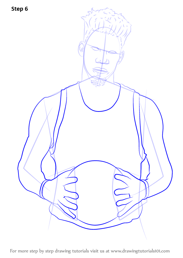 596x842 Learn How To Draw Jimmy Butler (Basketball Players) Step By Step