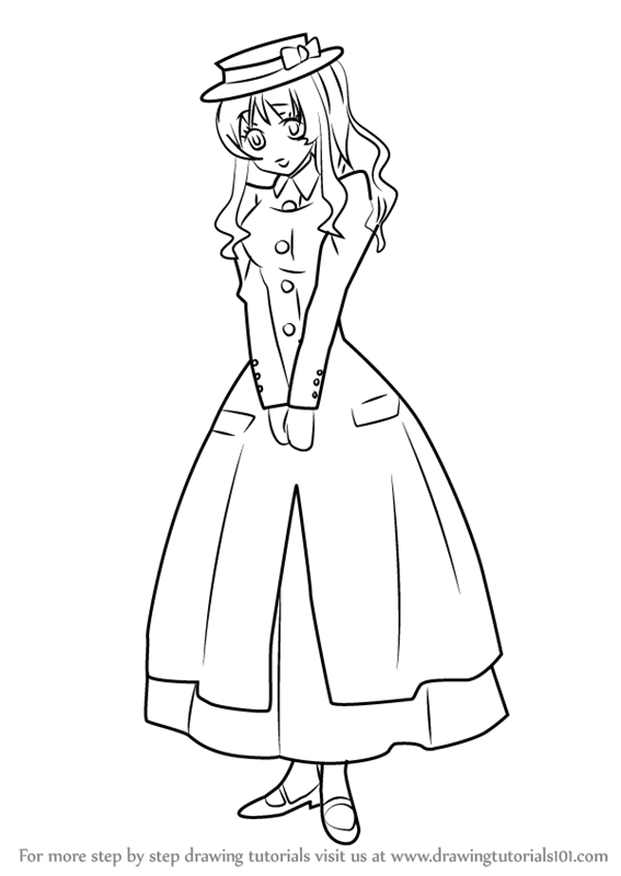 567x800 Learn How To Draw Paula From Black Butler (Black Butler) Step By
