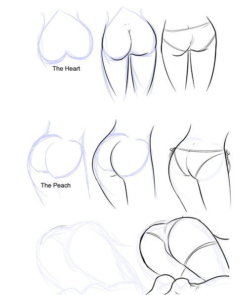 500x597 How To Draw A Woman Ass And Butt (3)
