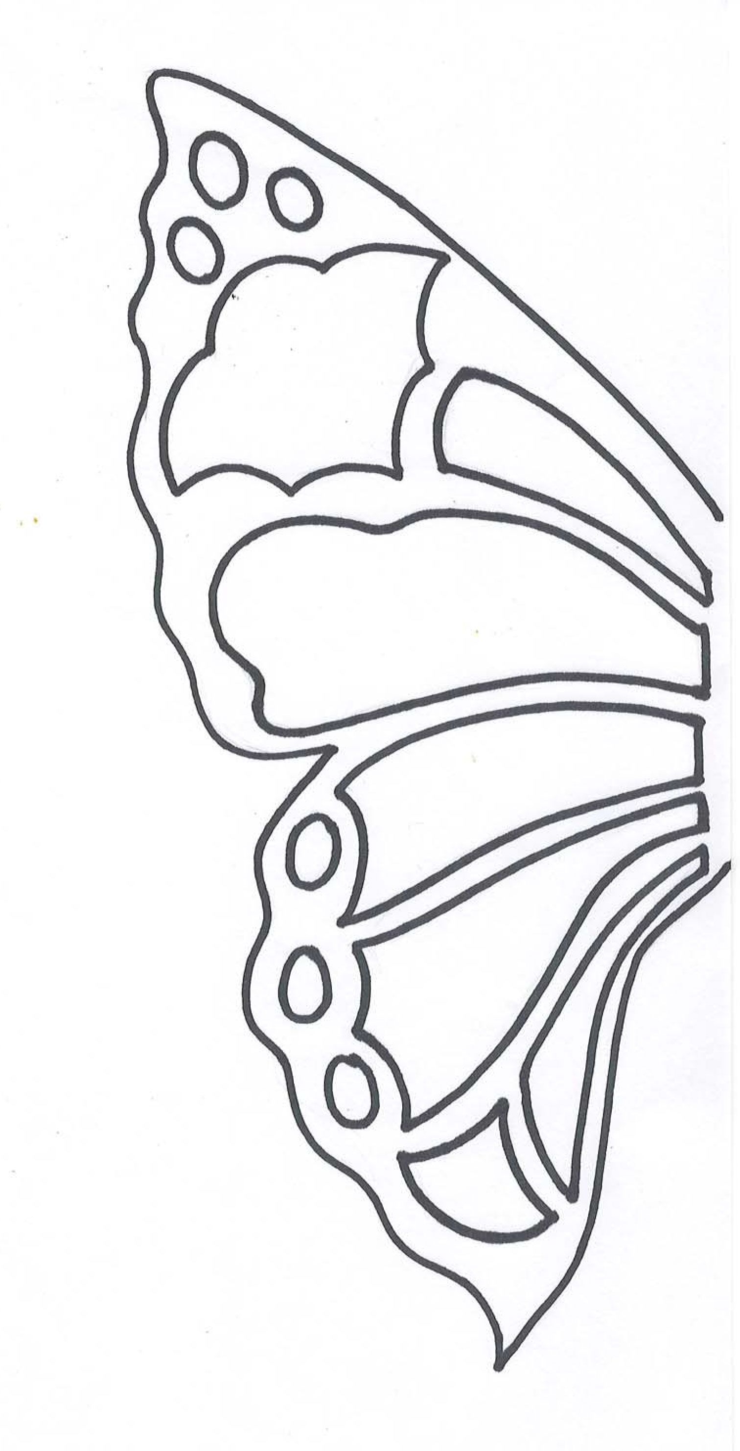 1512x2965 Butterfly Wing Template