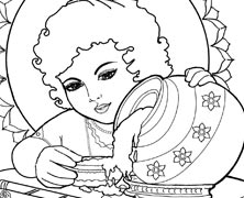 222x180 Krishna Stealing Butter Hare Krishna Kids