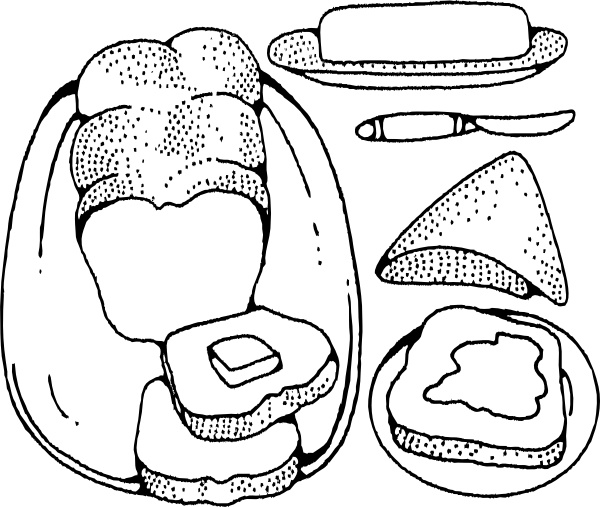 600x507 Bread And Butter Clip Art Free Vector In Open Office Drawing Svg