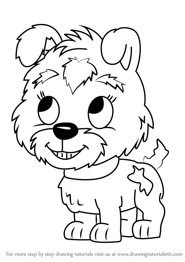 598x844 Learn How To Draw Buttercup From Pound Puppies (Pound Puppies