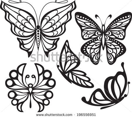 450x403 Drawn Butterfly Art Design