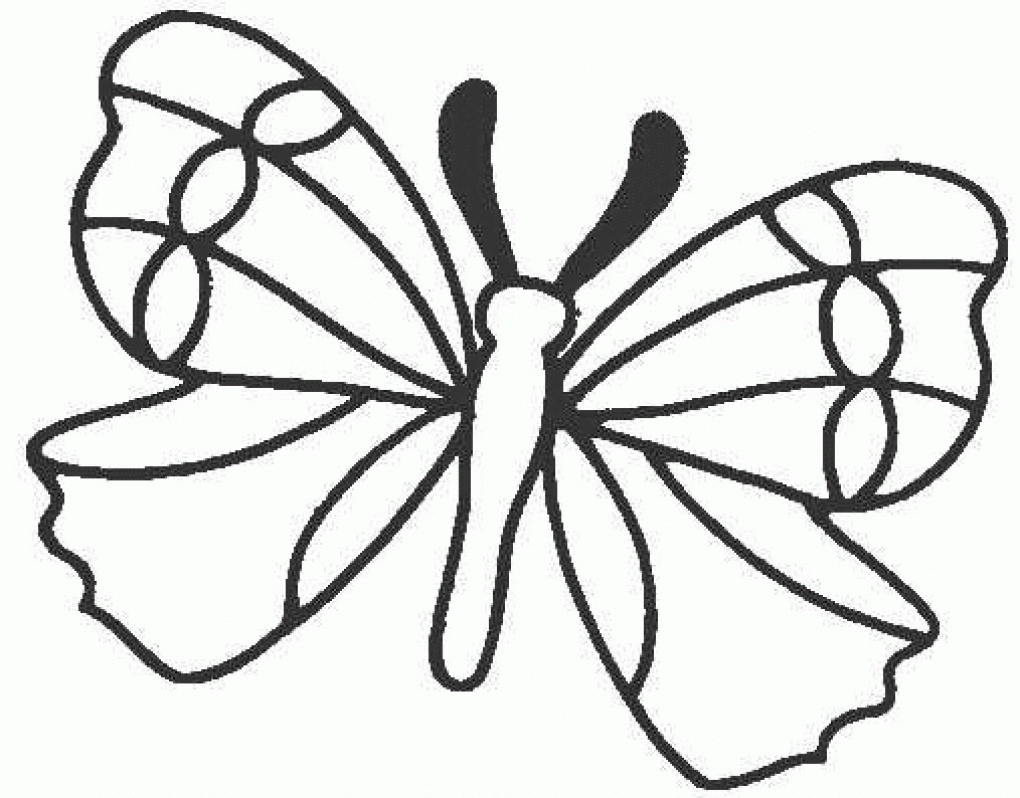 1020x798 Free Printable Butterfly Coloring Pages For Kids