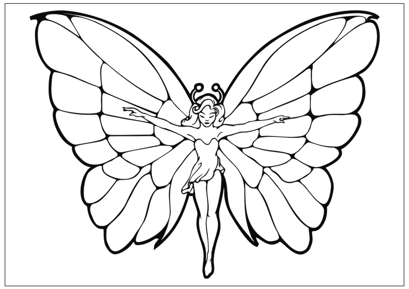 842x595 Printable Fun Butterfly Coloring Pages For Kids