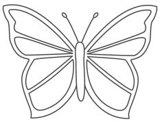 236x178 Butterfly Coloring Page