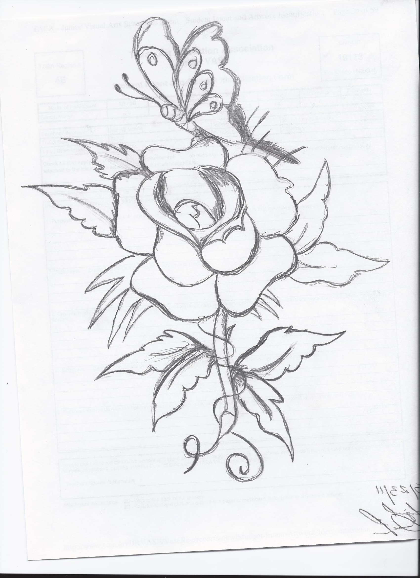 1700x2338 Drawings Of Flowers And Butterflies Drawing Of Butterfly