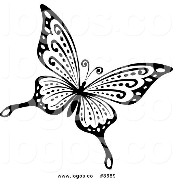 600x620 33 Best Black And White Butterfly Tattoo Art Images