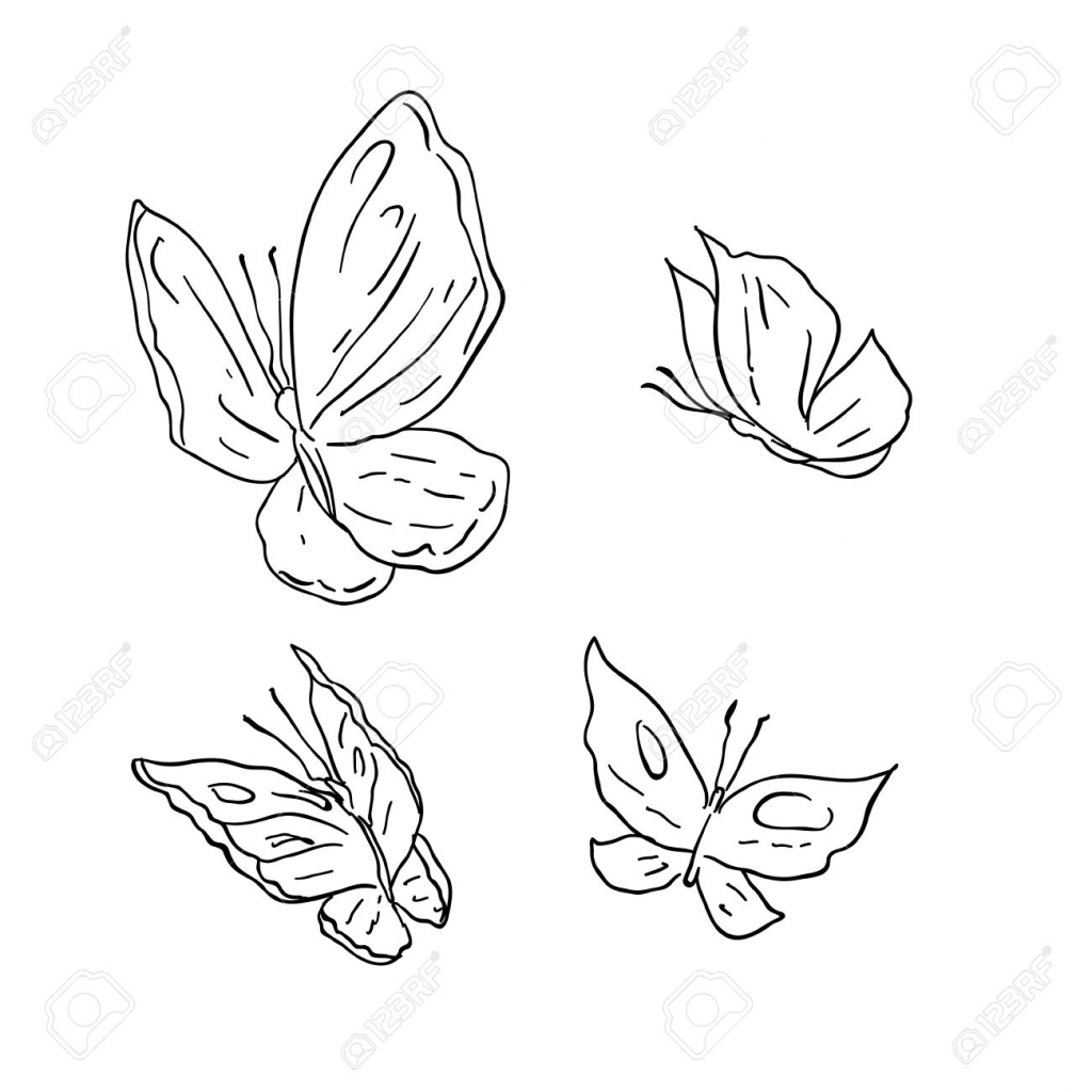 1024x1024 Cartoon Butterfly Drawings How To Draw Black Butterfly Cartoon 2