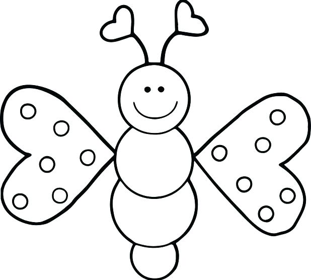 618x556 Excellent Free Butterfly Coloring Pages Kids For Toddlers Cartoon