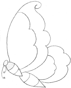 233x289 How To Draw Butterfly Butterfly Drawing Tutorial