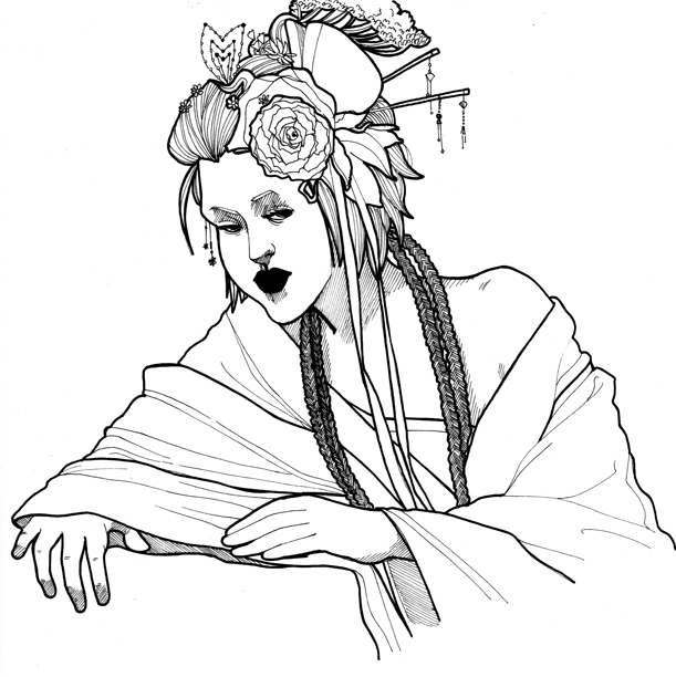 611x612 Black And White Outline Drawings By Ekzotik