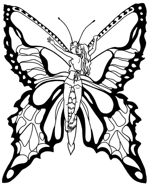 480x600 Butterfly Tattoo Design By Marimasutica