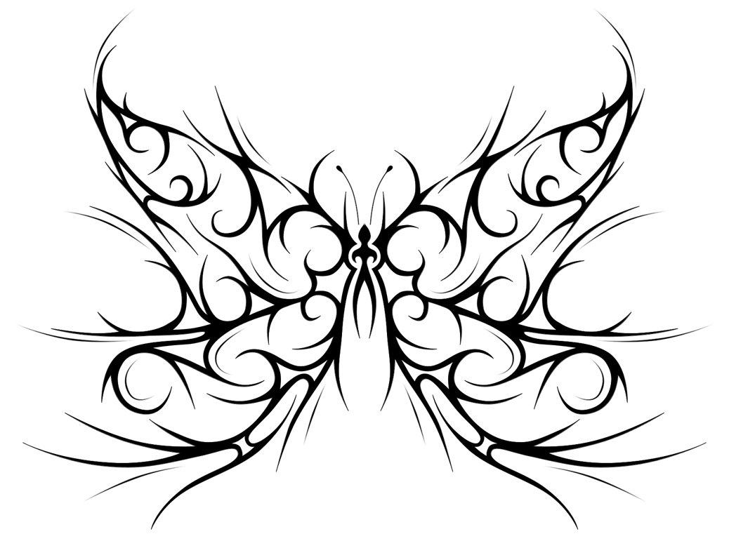 1038x771 Tribal Butterfly By Forace