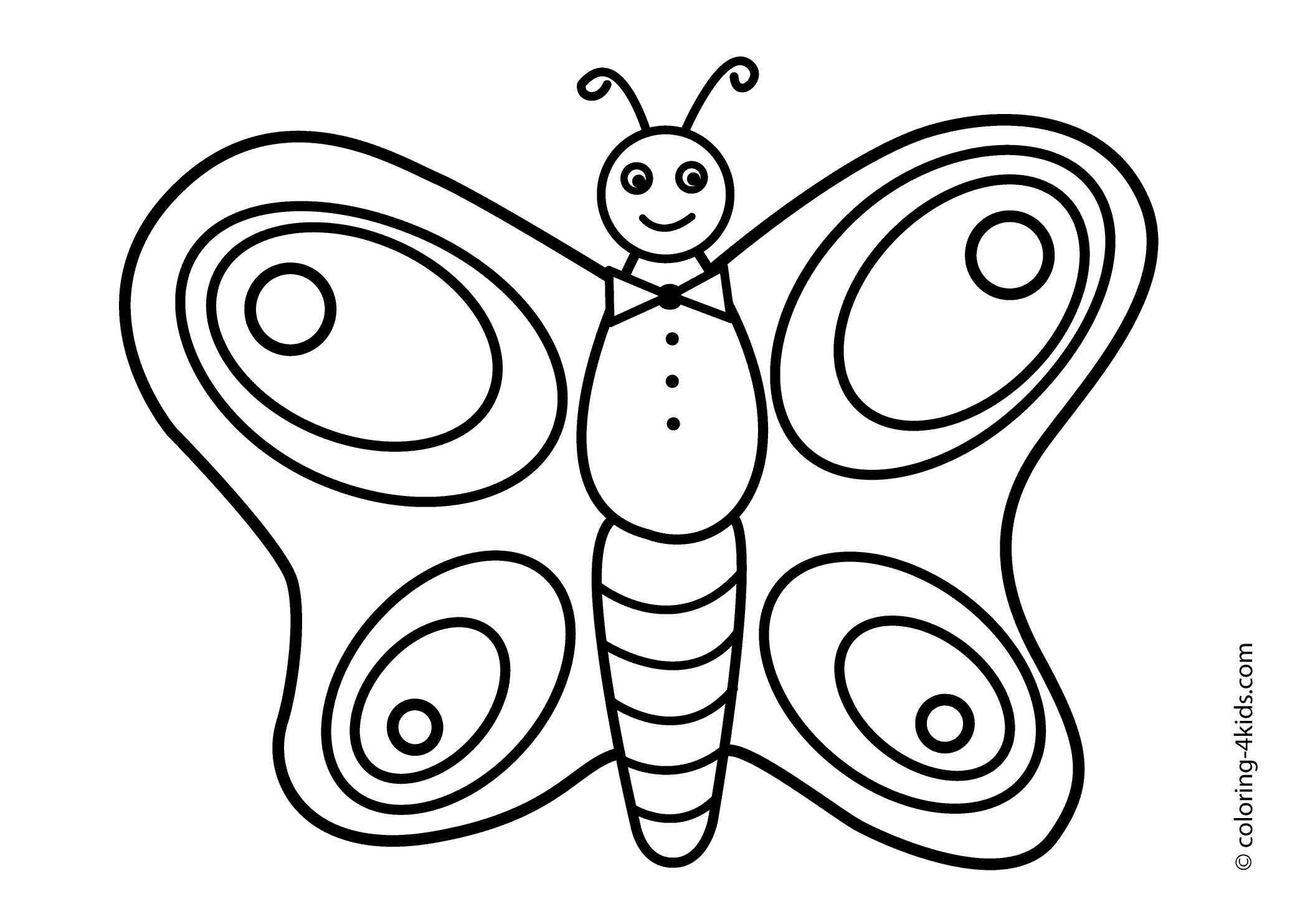 Butterfly Drawing For Children at GetDrawings | Free download