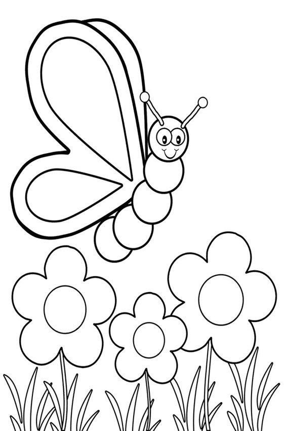 567x850 List Of Beautiful Caterpillar And Butterfly Coloring Pages