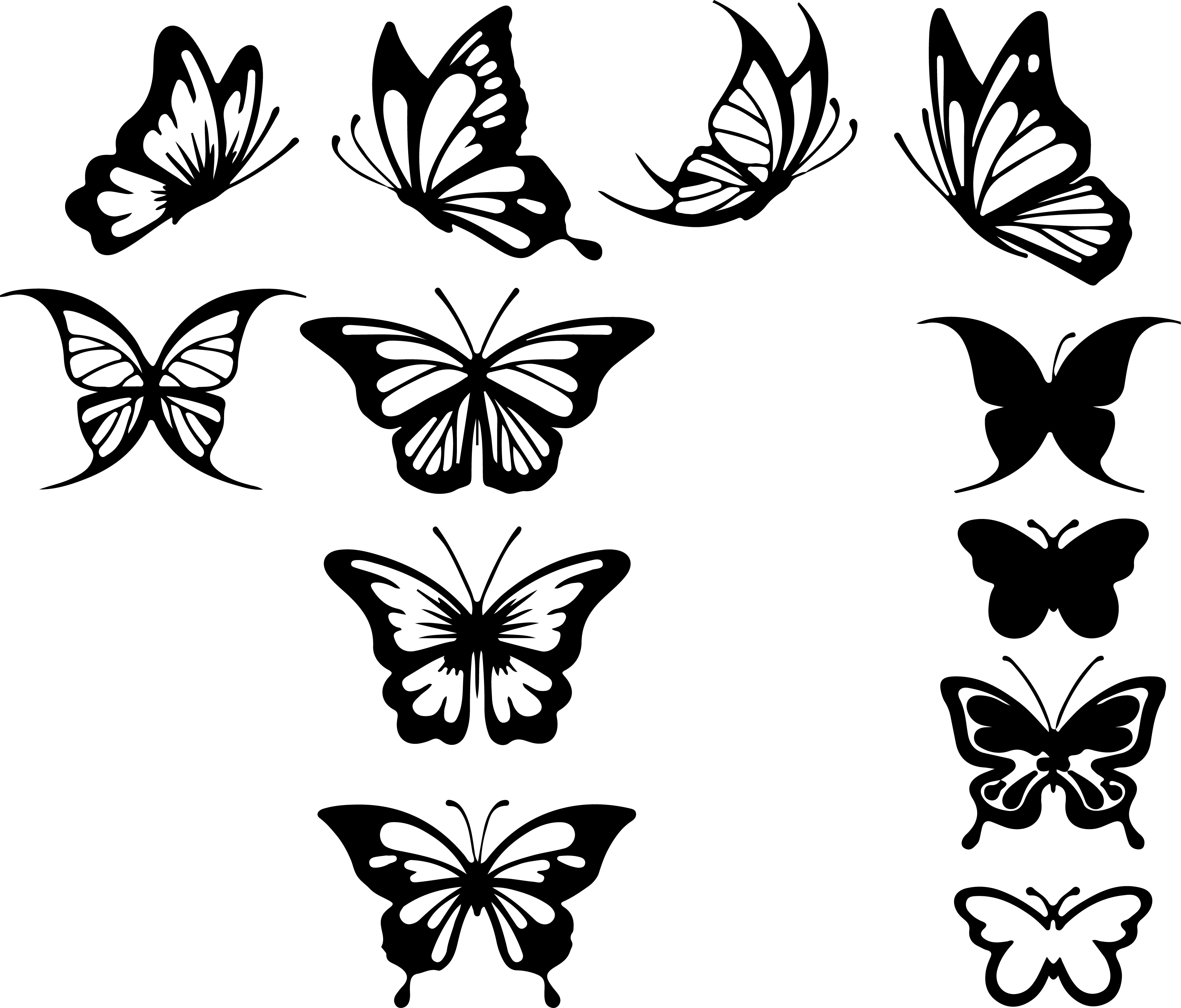 Butterfly Drawing Outline at GetDrawings | Free download