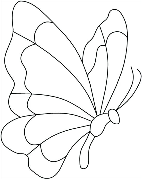 585x736 Printable Drawing Stencils Butterfly Templates Printable Crafts