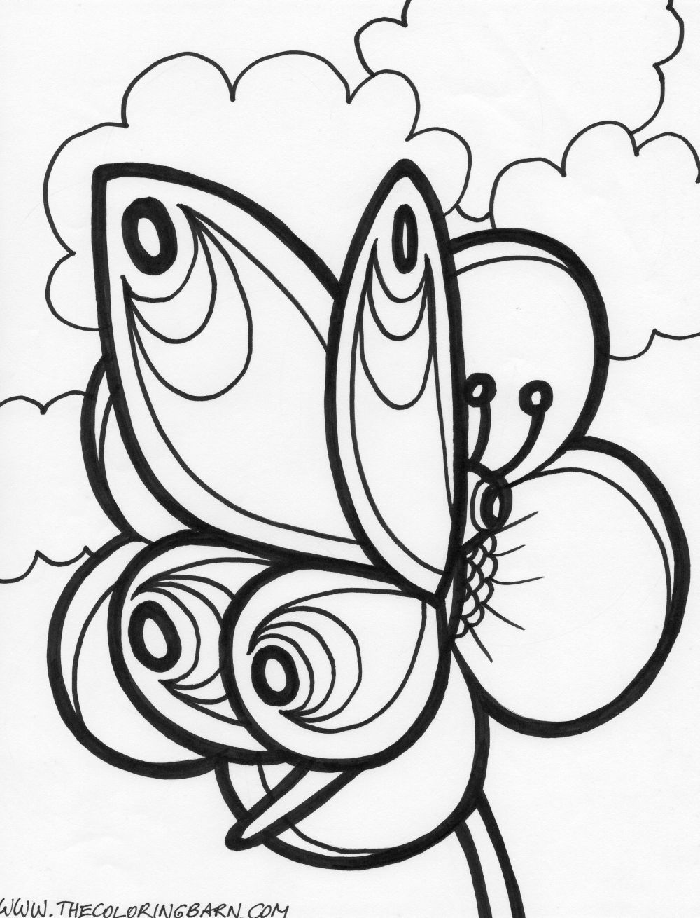 1000x1310 Printable Butterfly Coloring Pages Paitynns Birthday