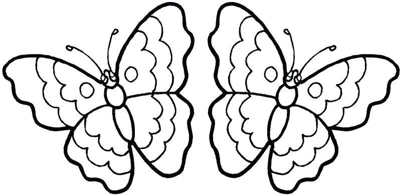 800x389 Simple Butterfly Coloring Pages Butterflies Coloring Pages